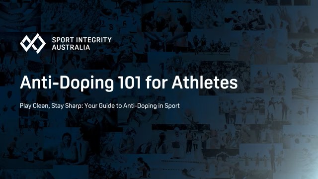 Anti-doping 101 for athletes webinar cover image