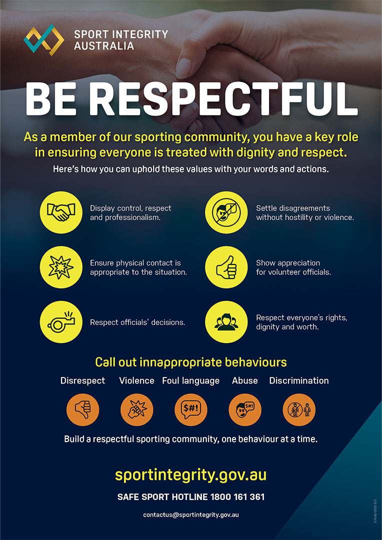 Be respectful – poster (adult)