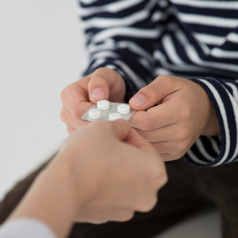 medication from packet