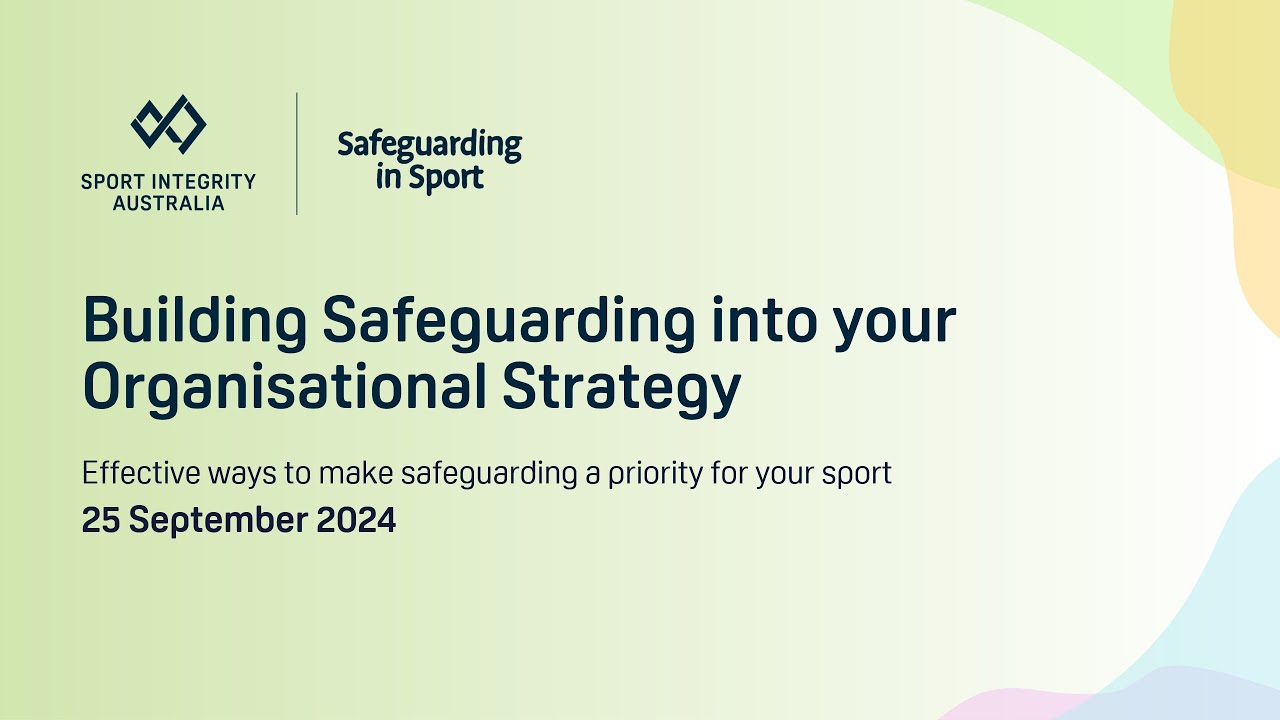 Building Safeguarding into your Organisational Strategy webinar