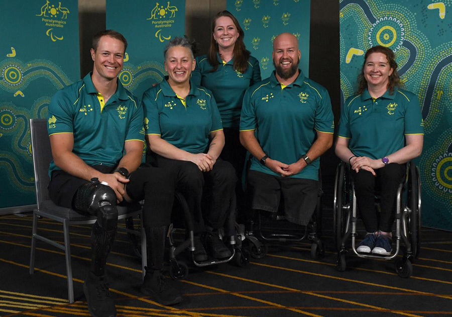 Left to Right: Curtis McGrath, Danni Di Toro, Kate McLoughlin, Ryley Batt, Angie Ballard