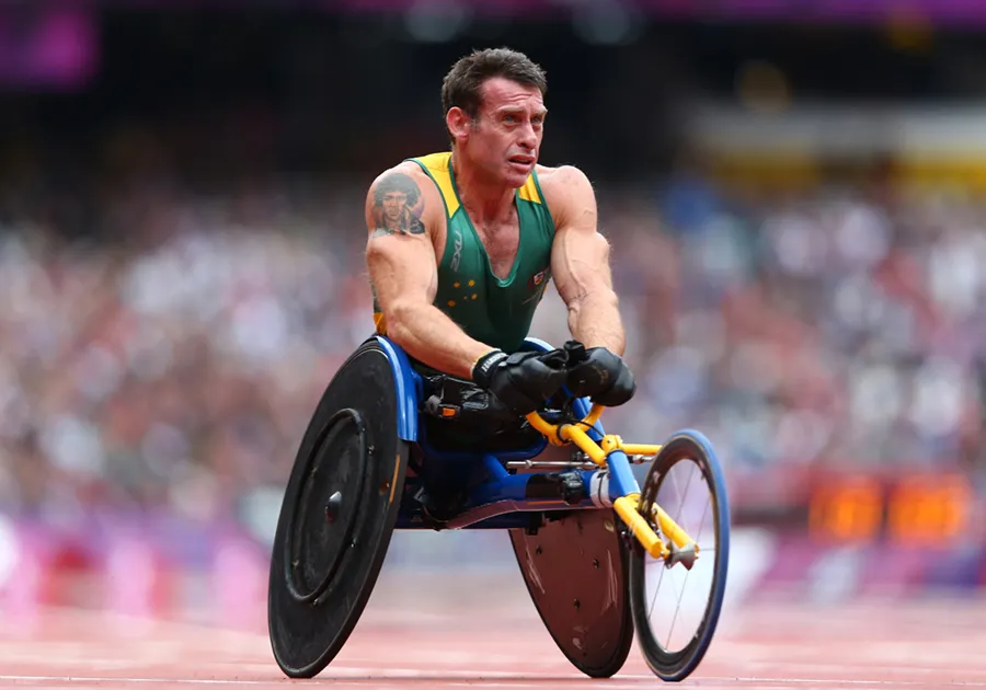 Paralympian Richard Nicholson competing at the Paralympics