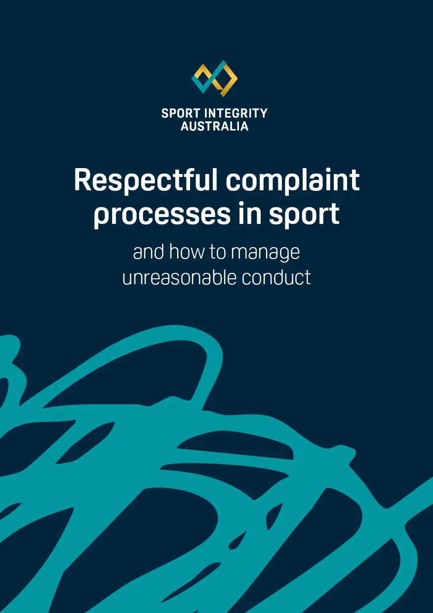 Respectful complaints processes and how to manage unreasonable conduct guide cover image