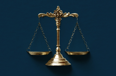 scale on navy background