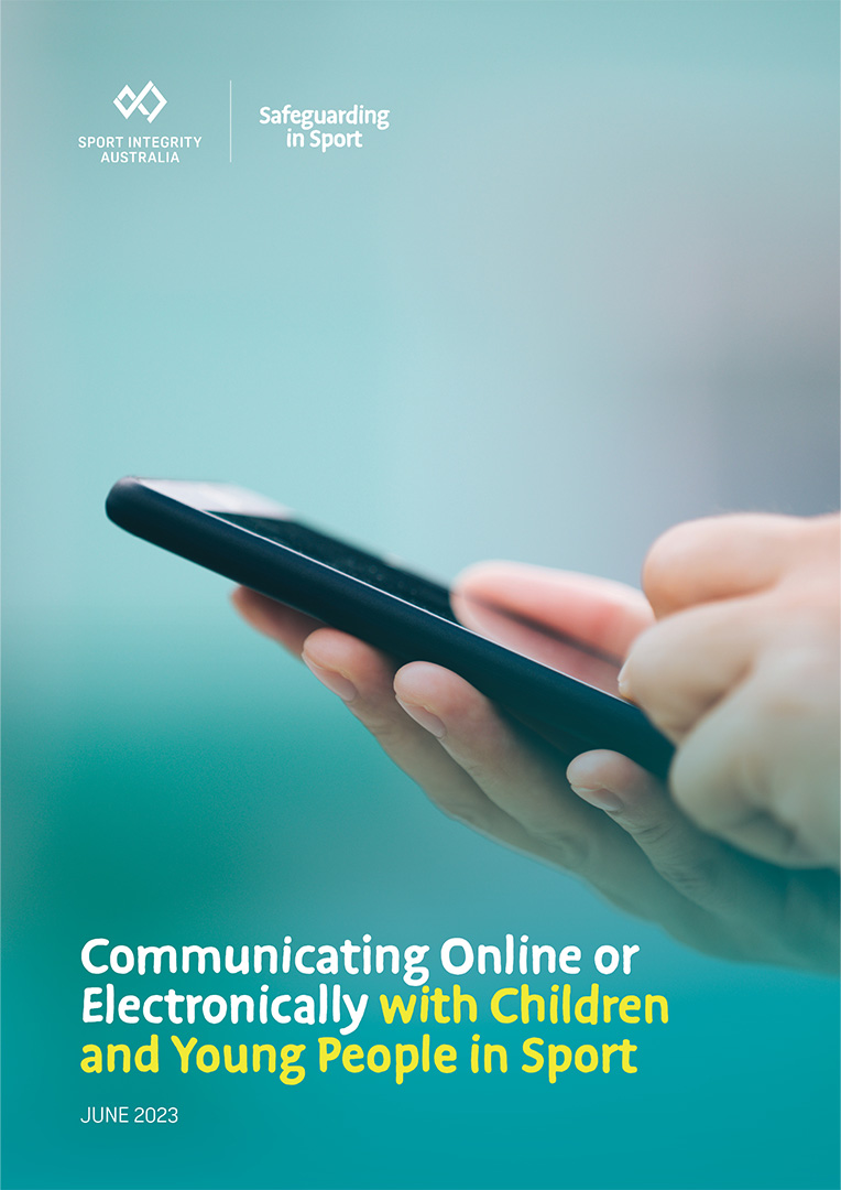 communicating online or electronically with children and young people in sport