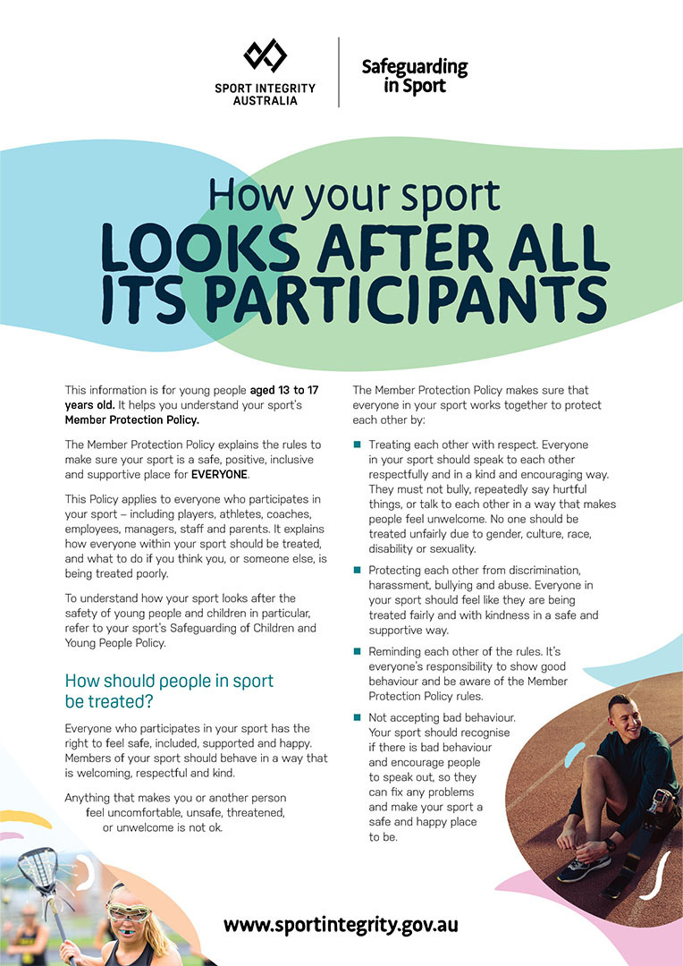 how sport looks after all participants factsheet