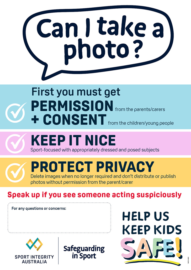 Can I take a photo - fillable poster for sports 