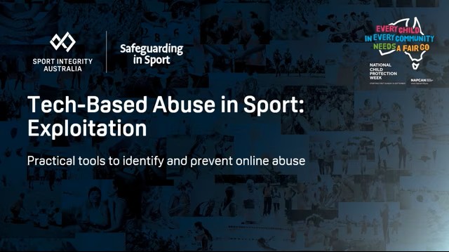Tech-based abuse in sport webinar cover image