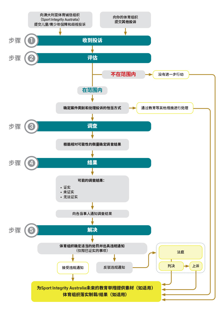 complaints flow chart chinese