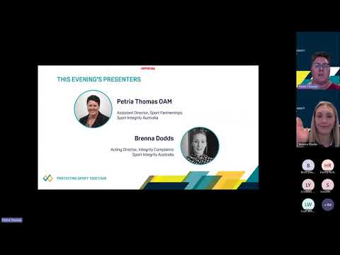 Webinar held on Dec 12, 2023, 'Tackling Poor Behaviour in Sport'