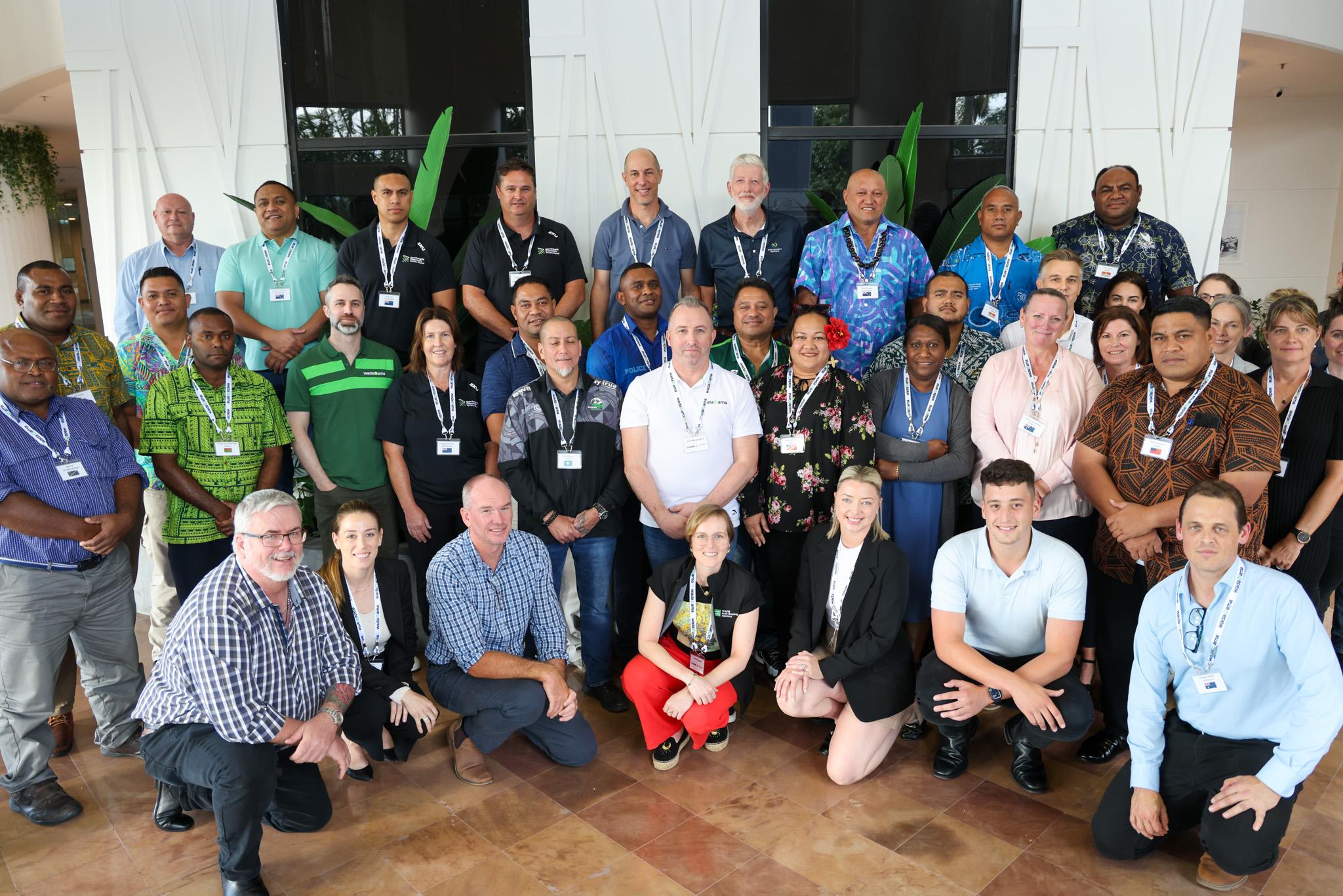 Attendees of the international intelligence and investigations workshop