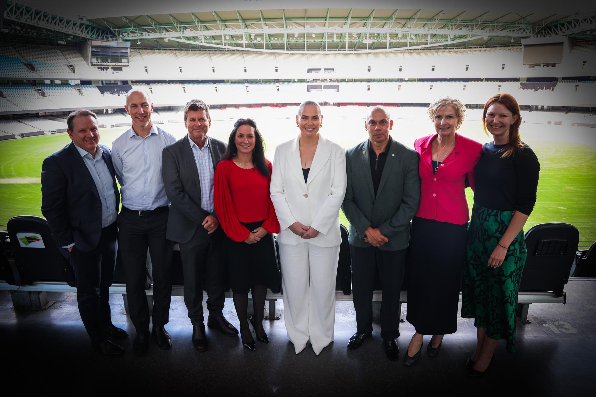Sport Integrity executives and staff with Jelena Dokic