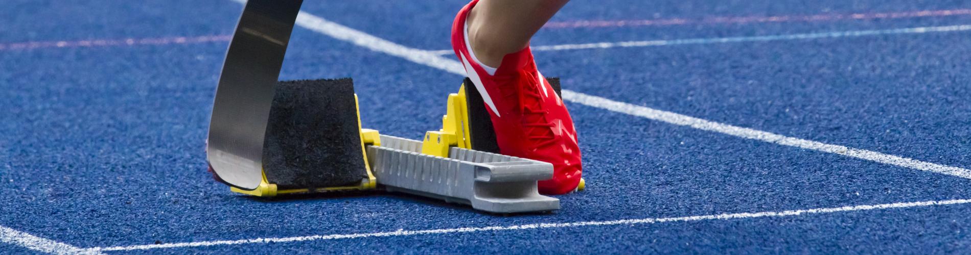 Runner on Starting block