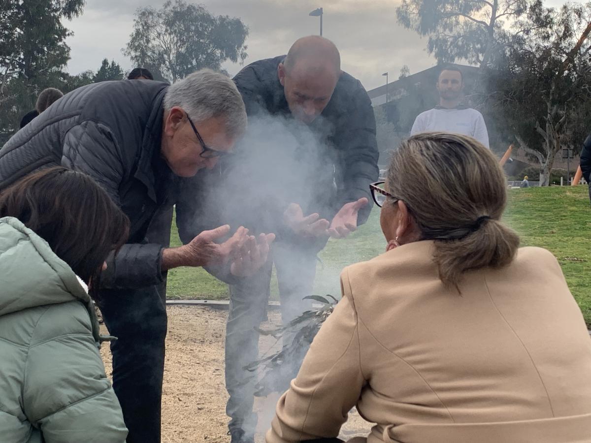 Cultural and Leadership Workshops - smoking ceremony