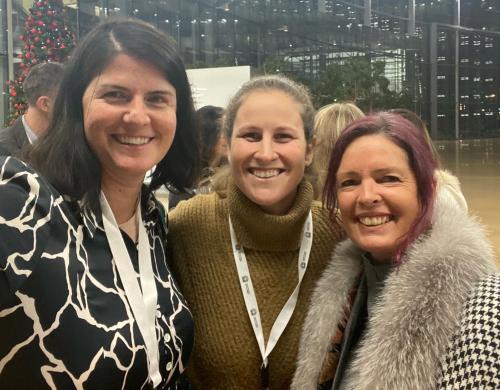 Nikki, Gabrielle Garton (retired Melbourne Victory player) and Tracey Holmes