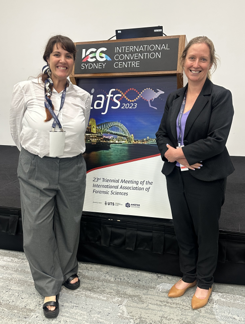 ​   ​International Testing Agency Science & Medical Officer Ana Moraleda and Acting Chief Science Officer Dr Gemma Payne