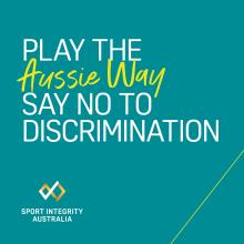 Play the Aussie Way - social - 1080x1080 - Discrimination