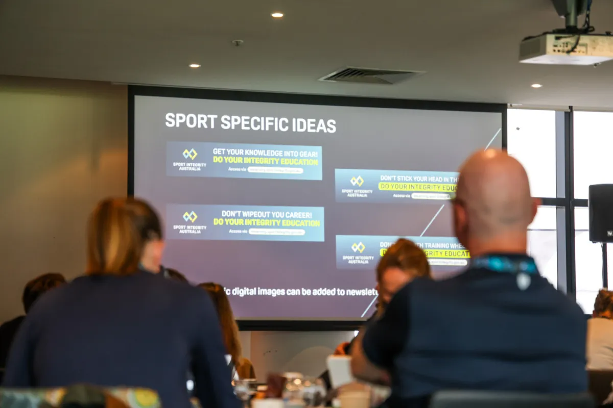 Sport Integrity Australia CEO Forum Presentation 1