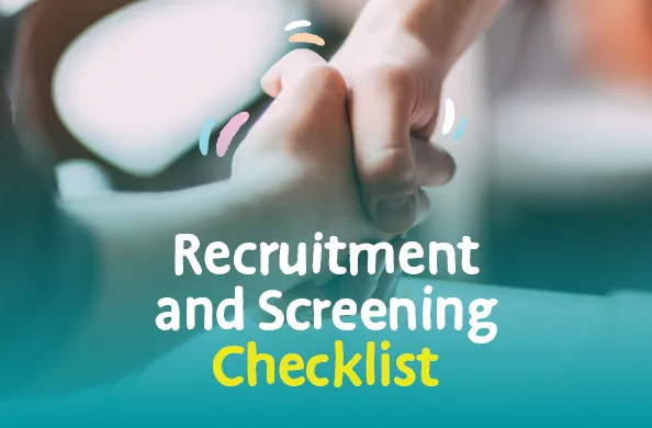 Recruitment and screen checklist cover