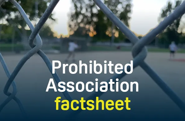 Prohibited Association factsheet
