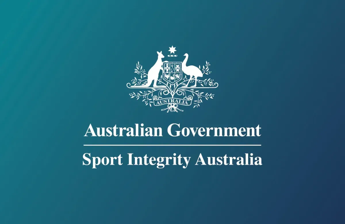 Commonwealth Coat of Arms with Australian Government and Sport Integrity Australia in text below the Coat of Arms
