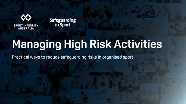 Managing high risk activities in sport webinar cover image