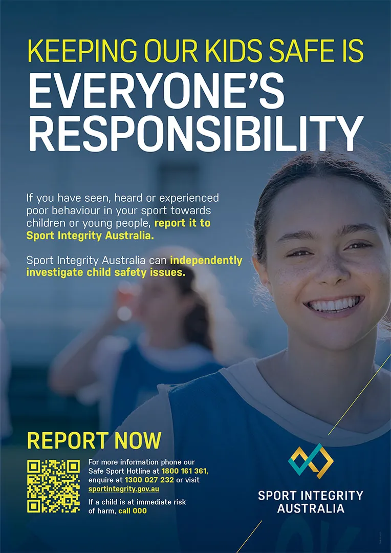 keeping our kids safe is everyone's responsibility – poster