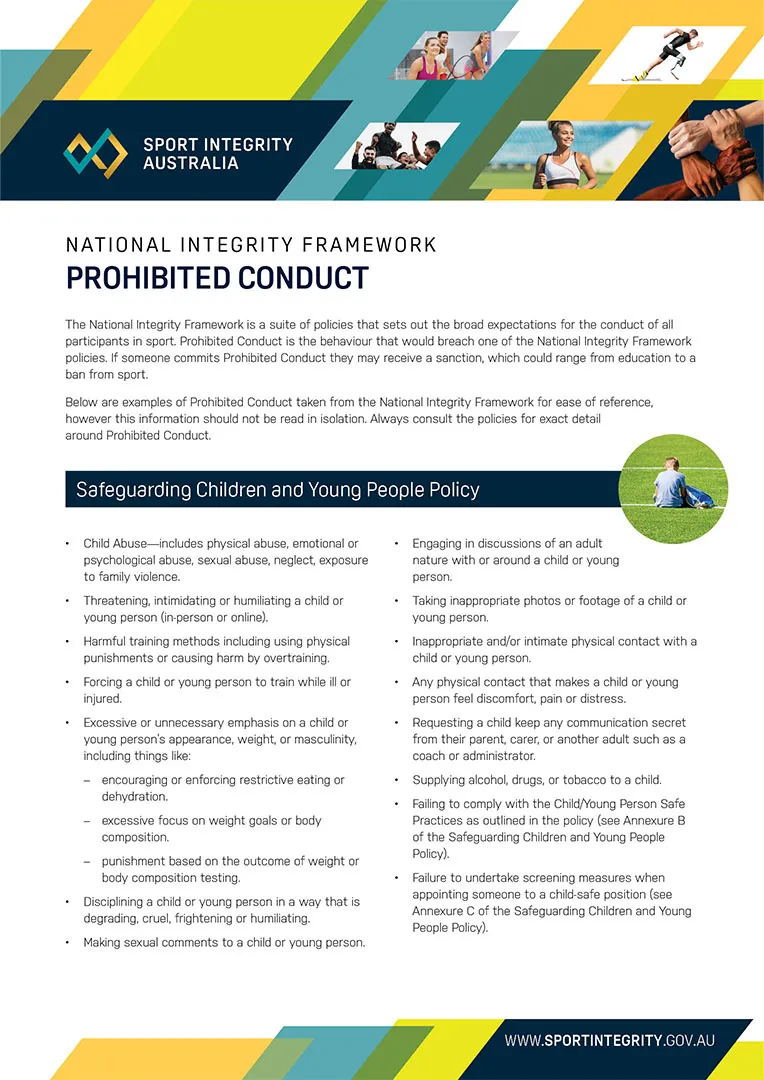 Prohibited conduct