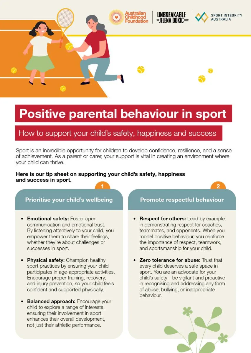 Positive behaviour in sport
