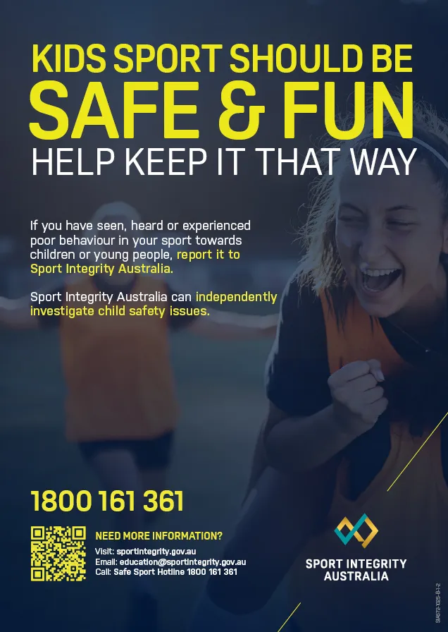 Reporting Integrity Issues Poster – Children and Young People – Safe and Fun