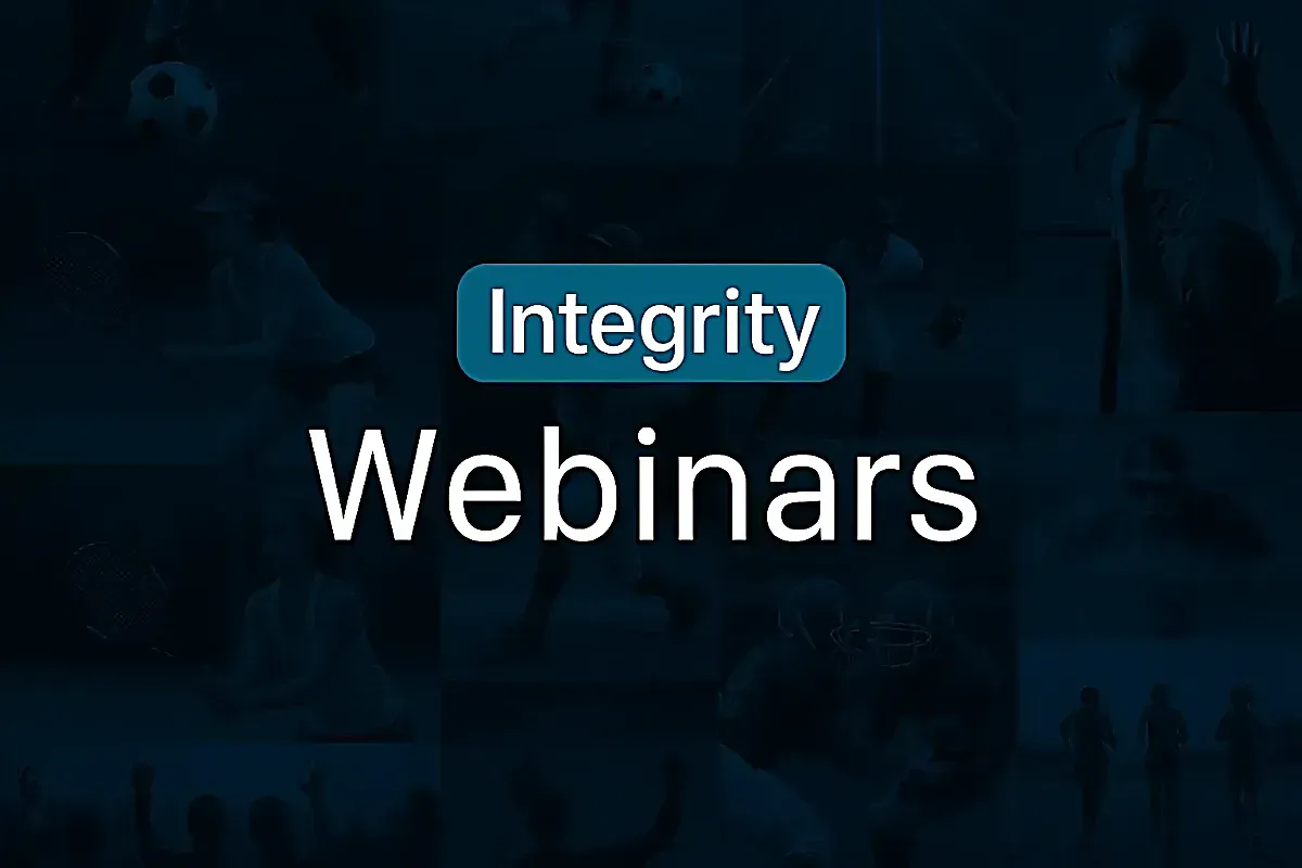 Sport Integrity webinars cover image