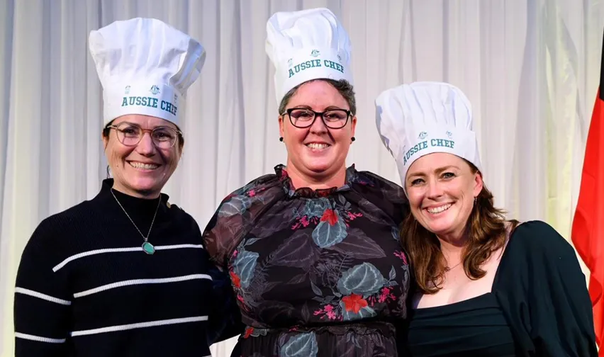 Australia's Paris 2024 Olympic and Paralympic Chef de Missions: Anna Meares, Petria Thomas and Kate McLoughlin
