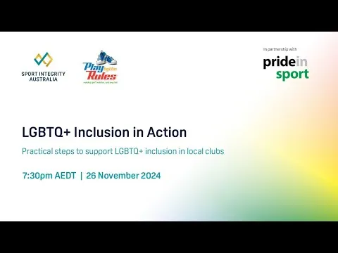 LGBTQ+ Inclusion in Action webinar