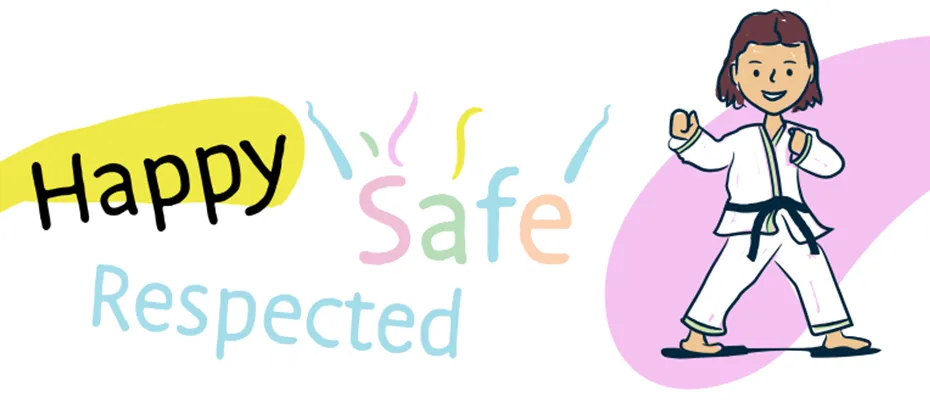 Safeguarding resources for children and young people - animated young karate athlete