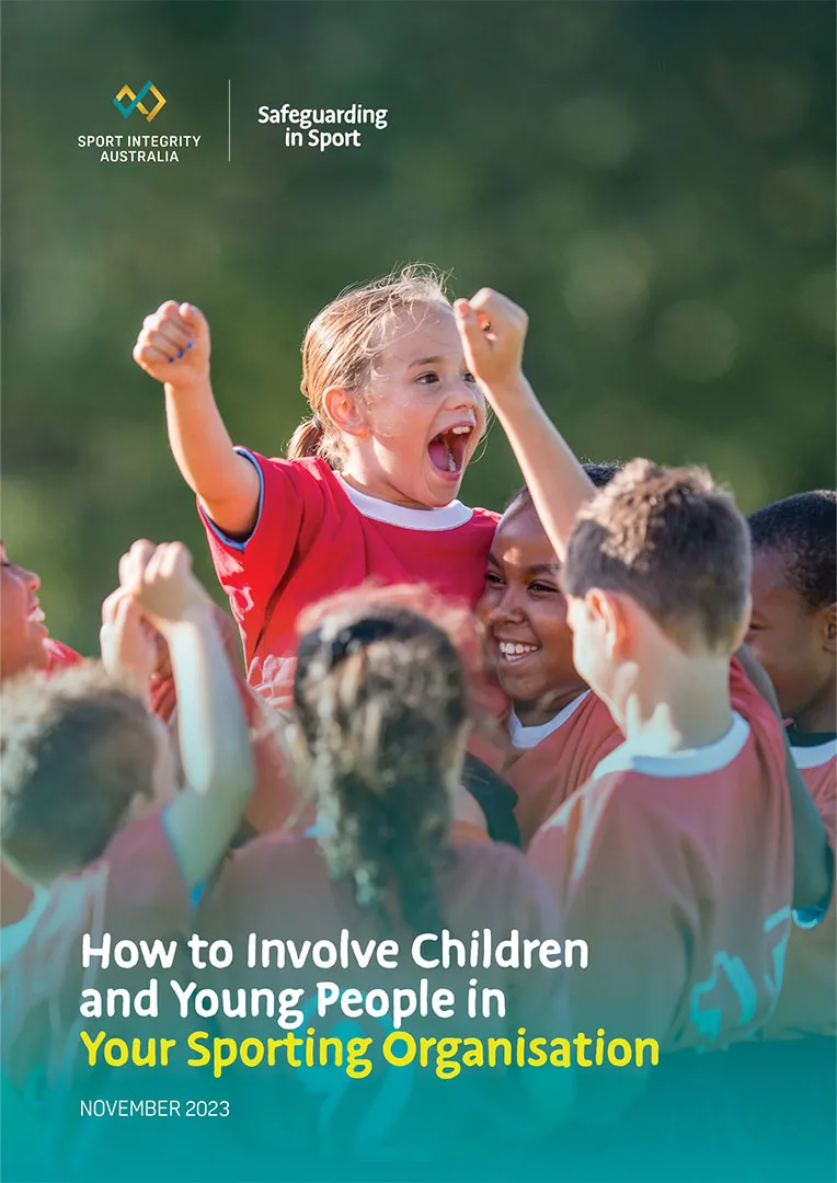 How to involve children and young people in your sporting organisation booklet cover