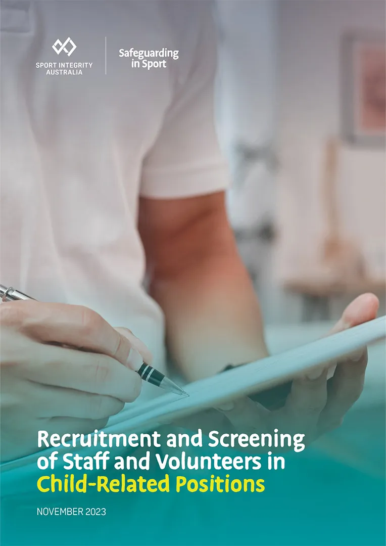 recruitment and screen of staff and volunteers in child-related positions guide
