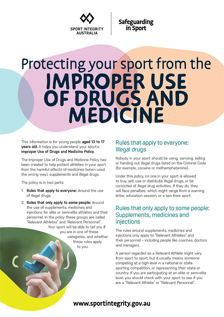 Improper use of drugs and medicine factsheet