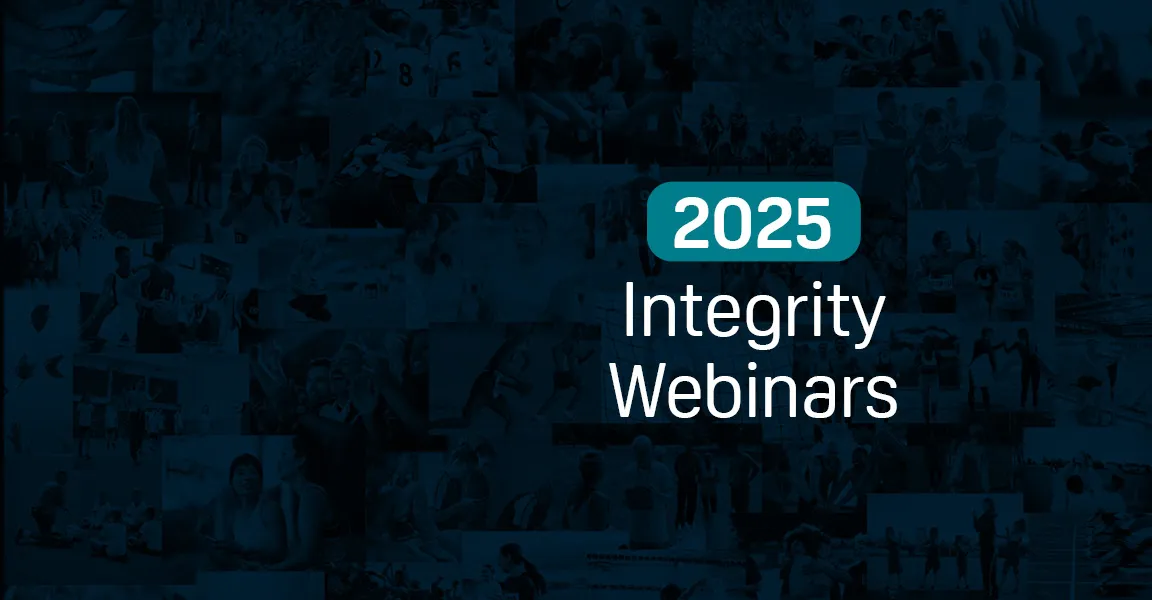 Sport Integrity education webinars cover image