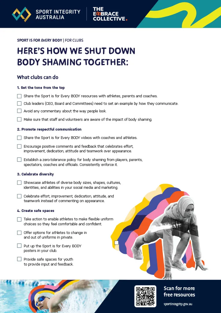 Sport is for EveryBODY How to shut down body shaming 