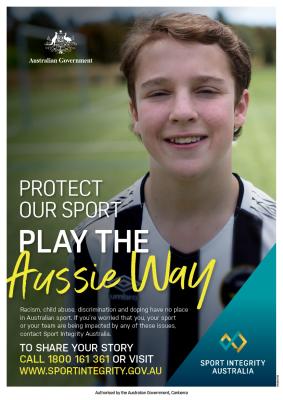 Protect our sport. Play the Aussie Way. Featuring Harry.