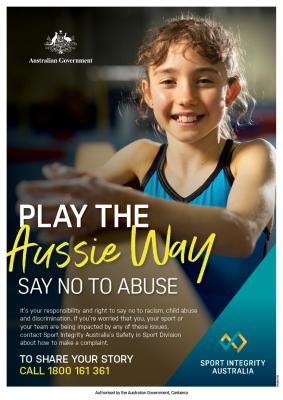 Play the Aussie Way. Say no to abuse. Featuring Kirra.