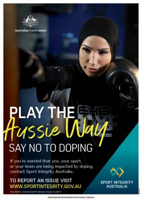 Play the Aussie Way. Say no to doping. Featuring Tina Rahimi, Commonwealth Games bronze medallist.